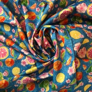 Fun citrus lemon 🍋 🍊 🥝 fabric cotton stretch